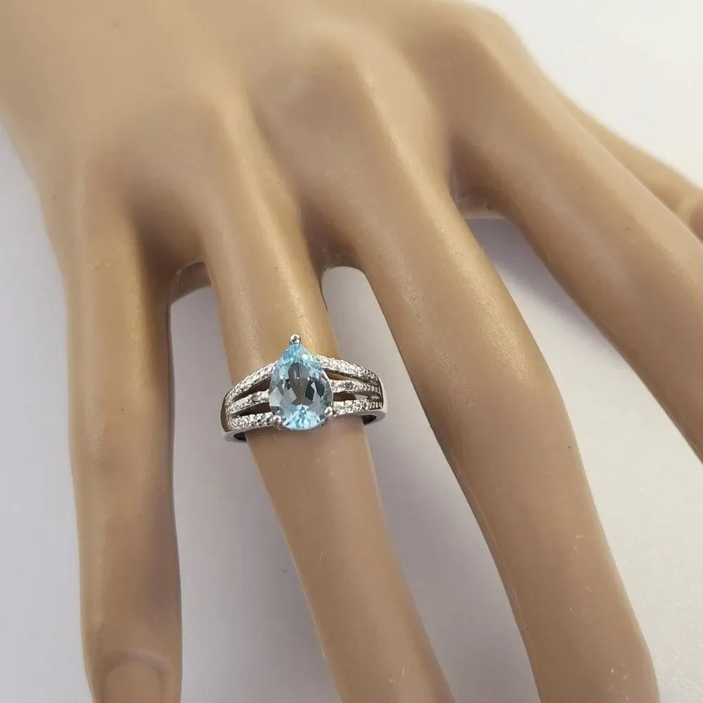 Vintage blue topaz